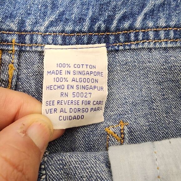 Bill Blass Size 12 Vintage Denim Blue Jean Skirt P11 - Picture 6 of 6